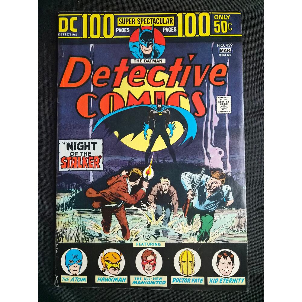 Detective Comics #439 (03/74) “Night of the Stalker” 100 Pg Super Neal Adams FN